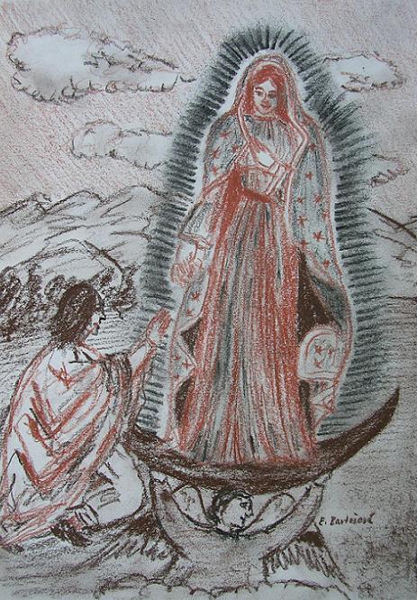 Our Lady of Guadalupe with Aztec Indian