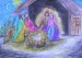 Holy Family Christmas three wise men bowing to Jesus.JPG